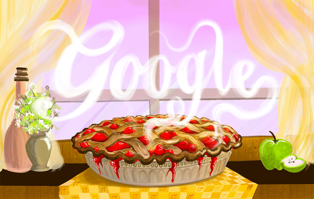 pi day pie illustration