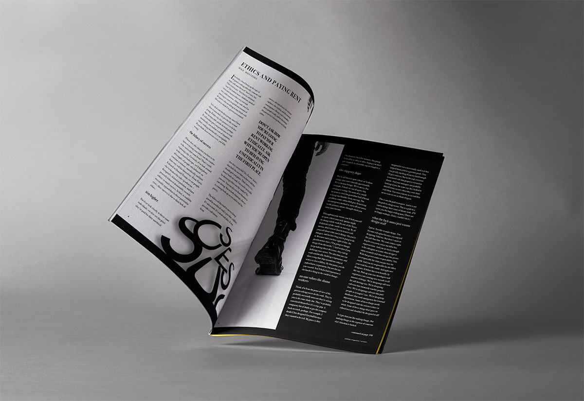 Magazine spread